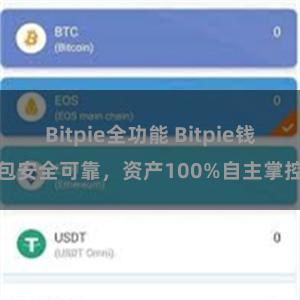 Bitpie全功能 Bitpie钱包安全可靠，资产100%自主掌控