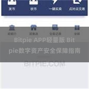 Bitpie APP轻量版 Bitpie数字资产安全保障指南