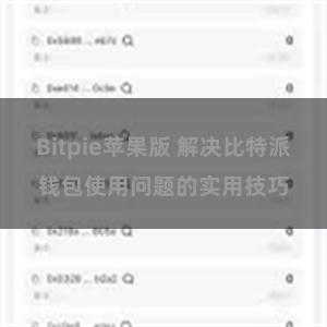 Bitpie苹果版 解决比特派钱包使用问题的实用技巧