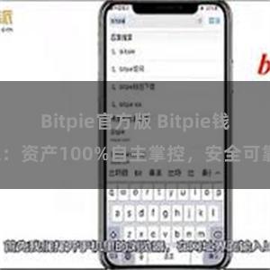 Bitpie官方版 Bitpie钱包：资产100%自主掌控，安全可靠。