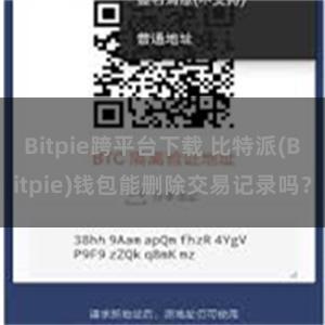 Bitpie跨平台下载 比特派(Bitpie)钱包能删除交易记录吗？