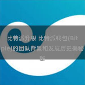 比特派升级 比特派钱包(Bitpie)的团队背景和发展历史揭秘