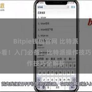 Bitpie钱包官网 比特派新手必看！入门必备：比特派操作技巧全解析