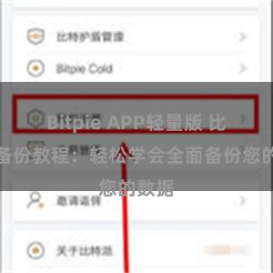 Bitpie APP轻量版 比特派备份教程：轻松学会全面备份您的数据